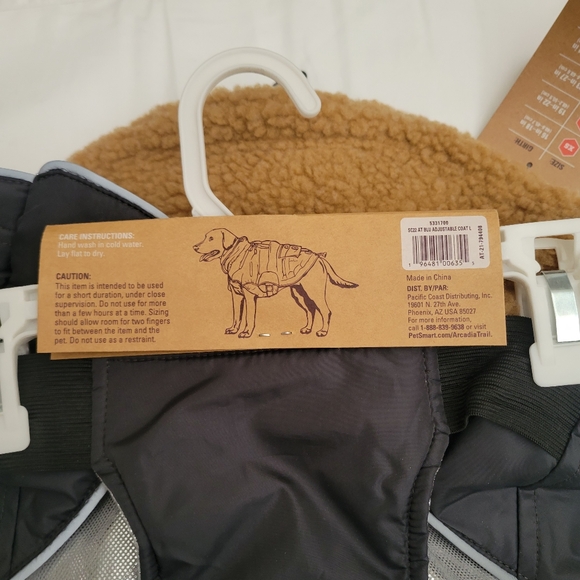 🦮ARCADIA Ultra Adjustable Insulated Coat. Size Large. Blue Silver Black Colors - Picture 6 of 17